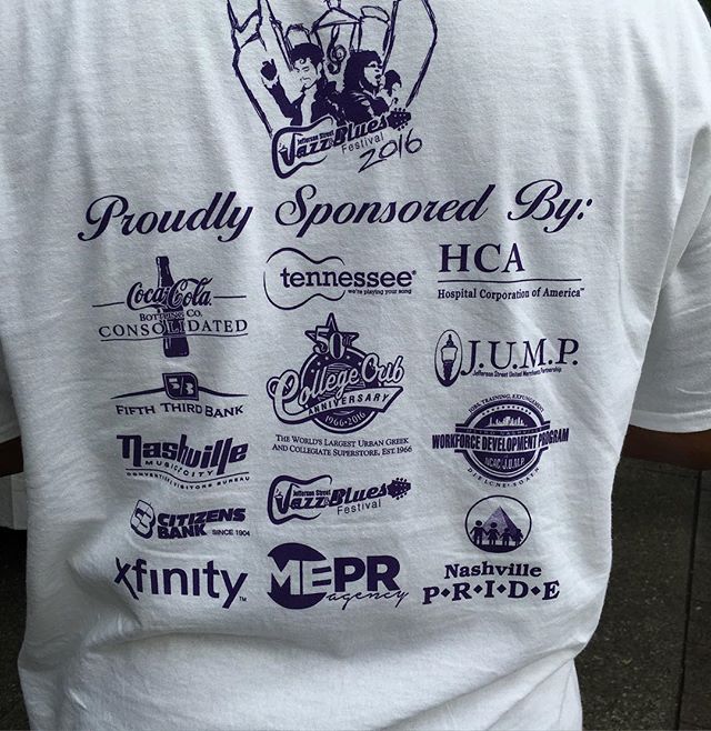 Thank you, thank you, thank you to the absolutely amazing sponsors of the 16th Annual Jefferson Street Jazz and Blues Festival. The successes of this year is a collective effort of all of your support and we appreciate you for it. #sponsors #musiccity #nashvilletn #nashville #JeffersonStreetJazzBluesFestival #music